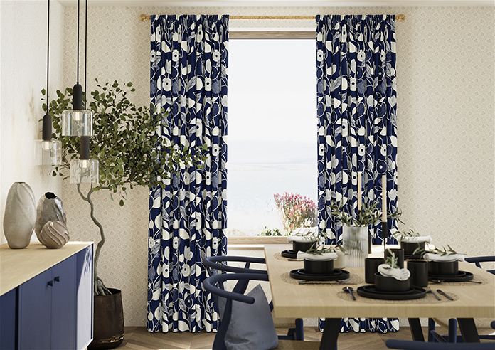 Nordic, Indigo - Made to Measure Curtains - Image 3